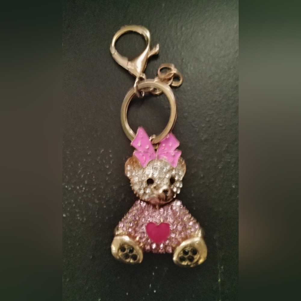 Cute Jewel Bear Bag Charm